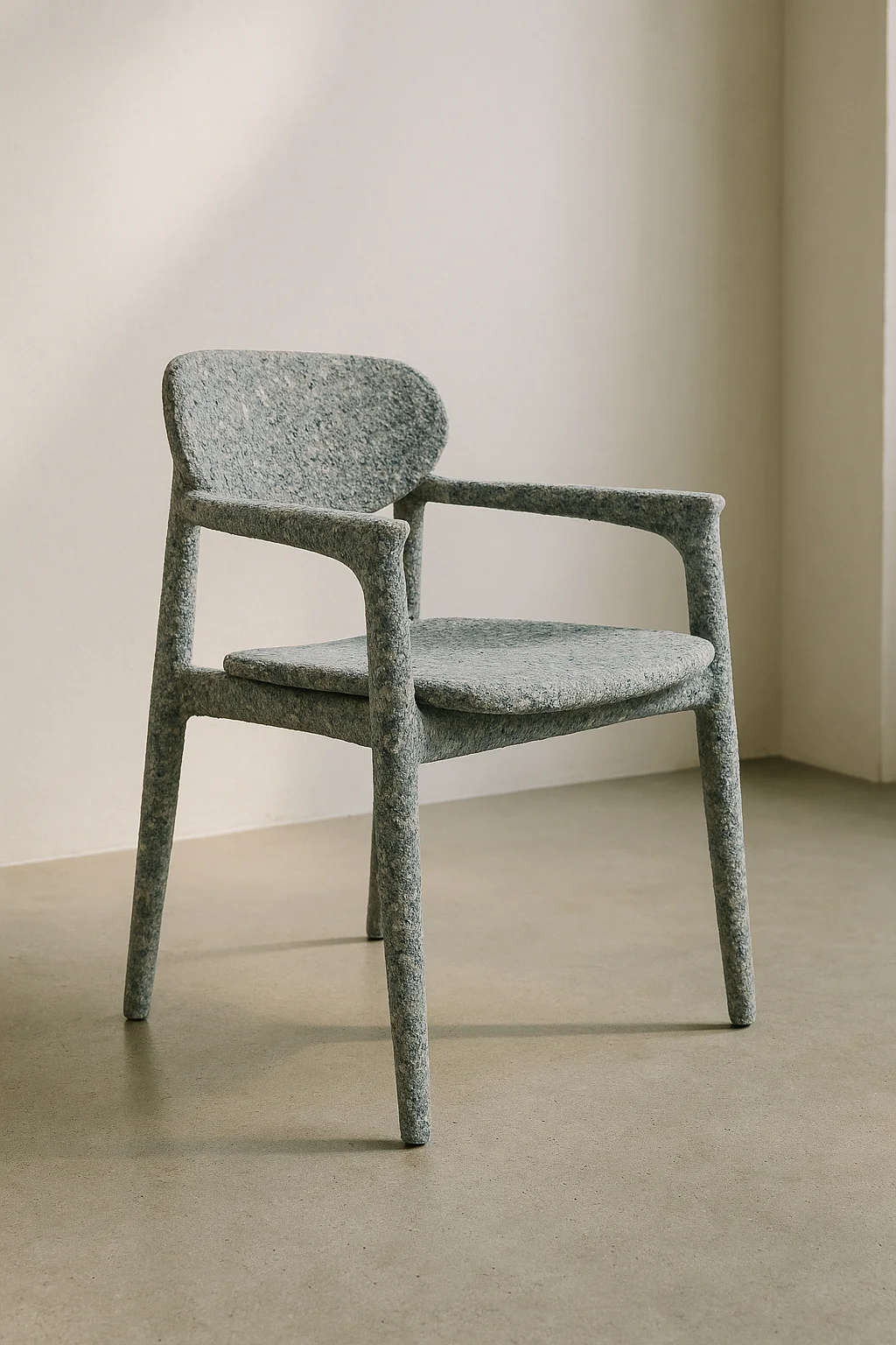 Cadeira Ecoyá - Material sustentável de resíduos têxteis